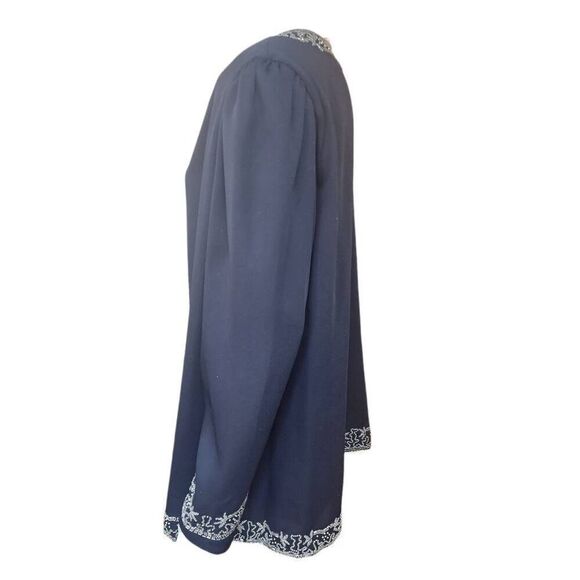 Evening's Black Beaded Jacket (16) - Picture 3 of 5